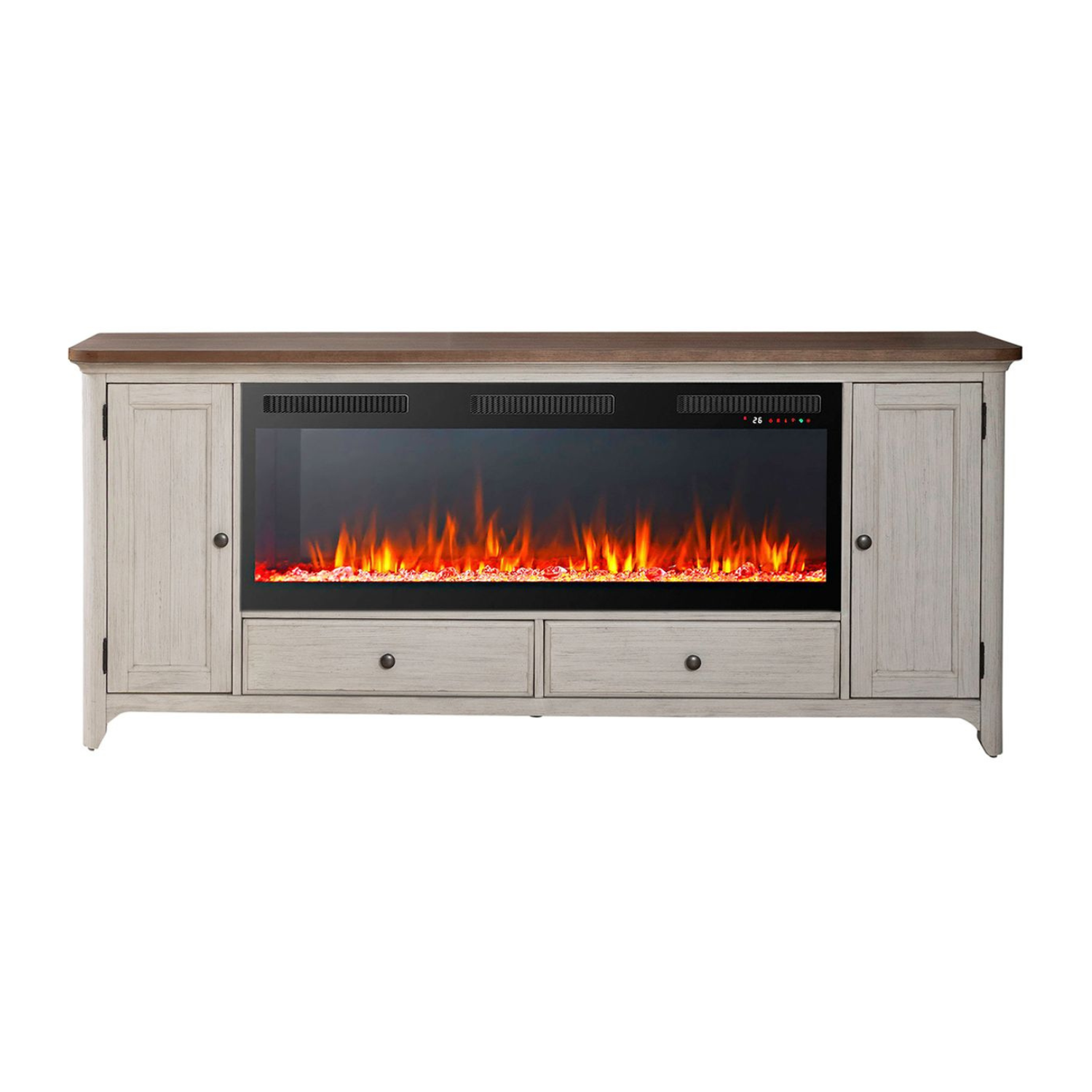 80 Inch Fireplace TV Console