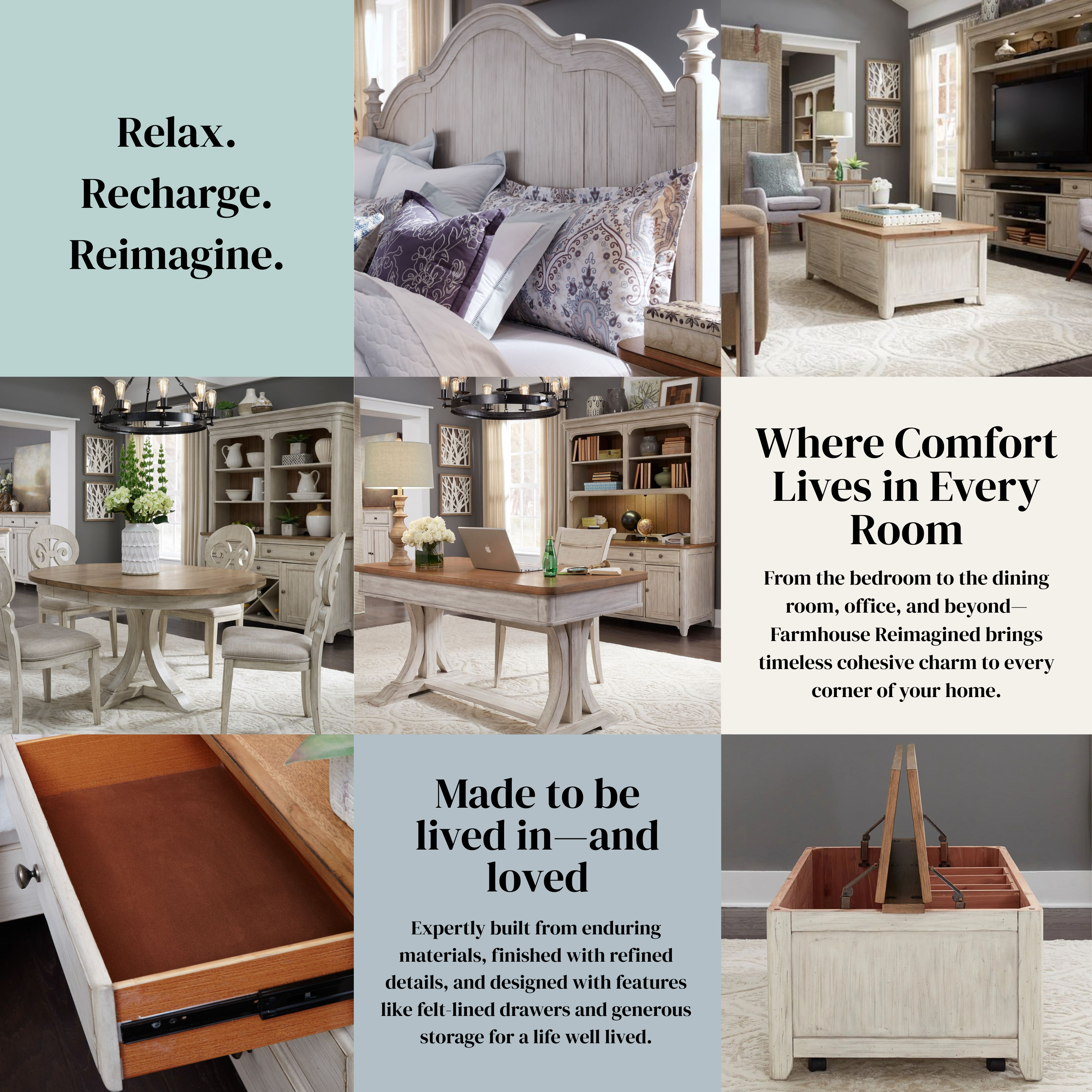 Liberty Furniture Farmhouse Reimagined 3-Piece Occasional Group