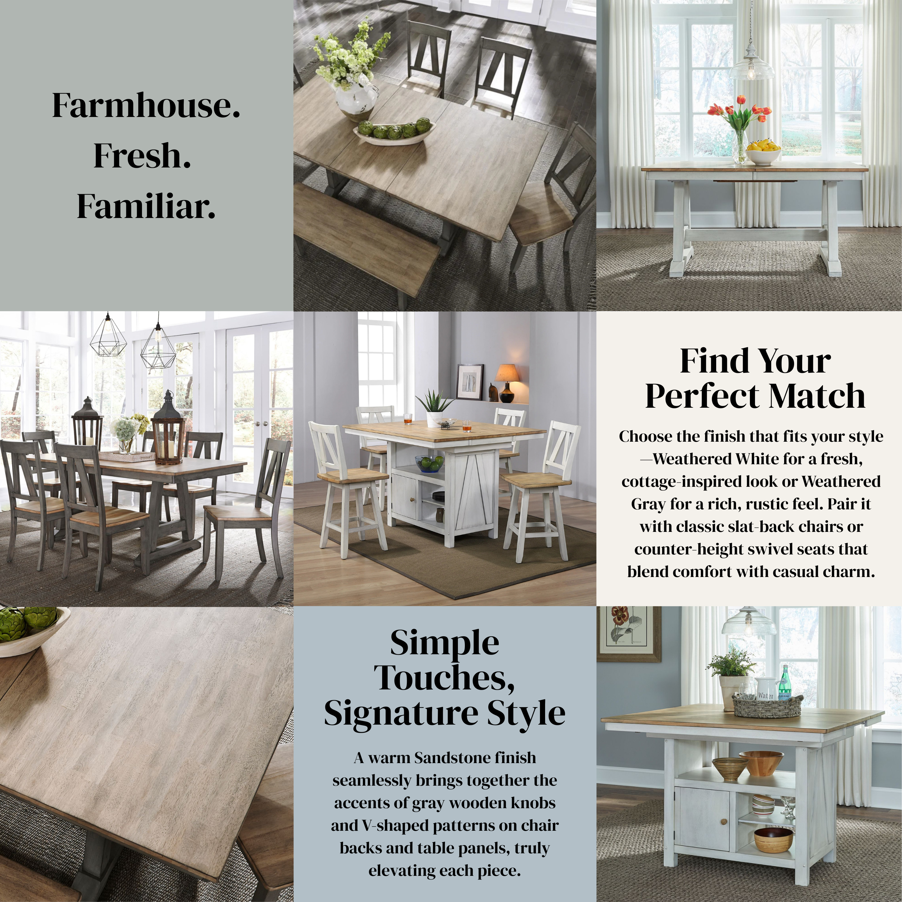 Liberty Furniture Lindsey Farm Counter Height Swivel Chair