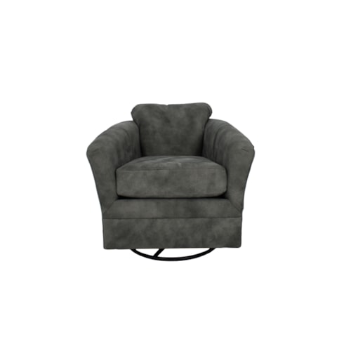 Lyra Leather Swivel Glider
