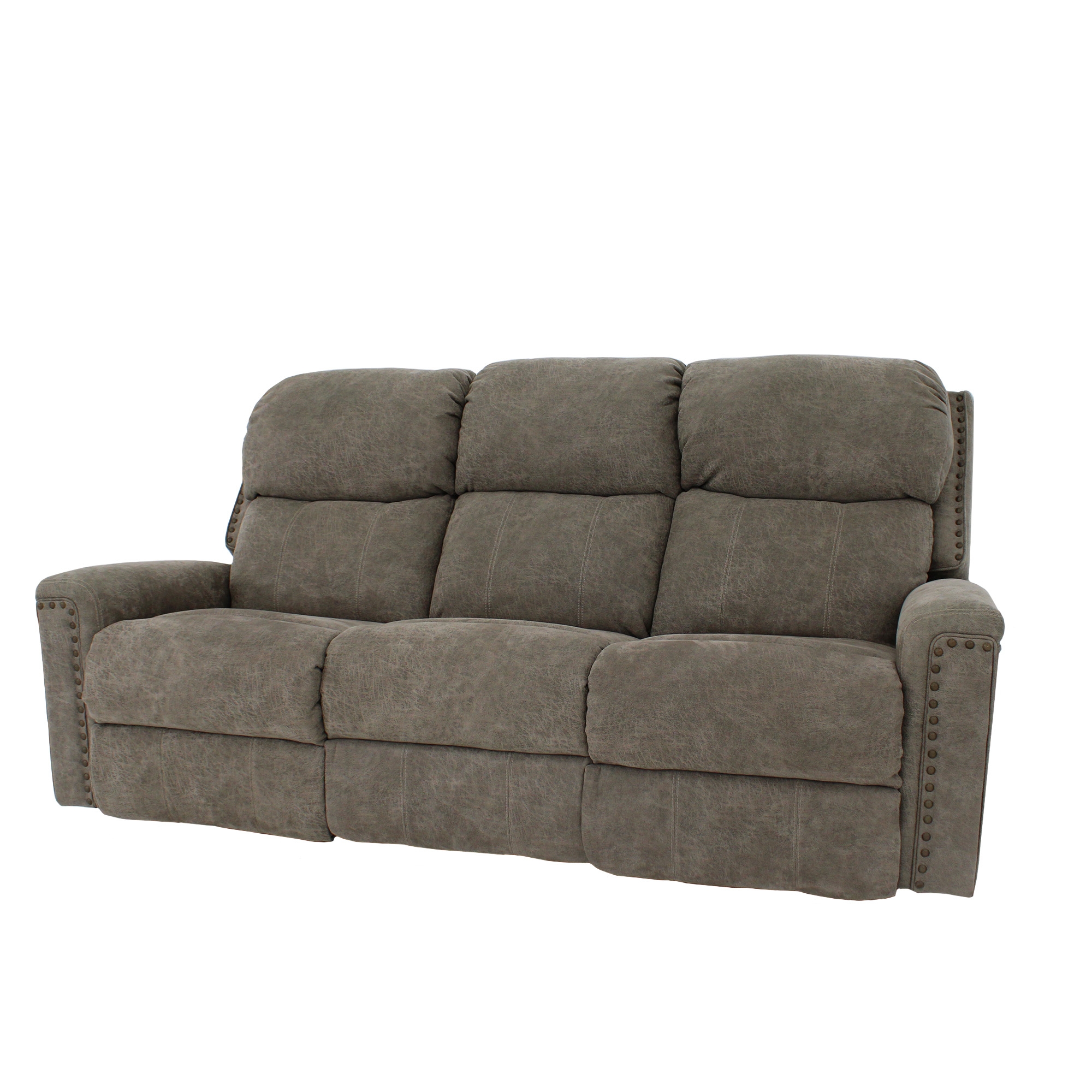 Double Reclining Sofa w/ Power Tilt Headrest