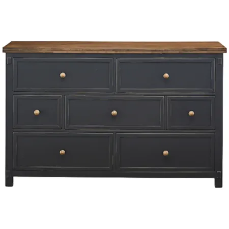 7-Drawer Two-Tone Dresser