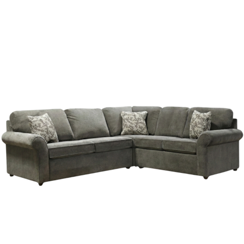 Casual 2-Piece Sectional Sleeper Sofa