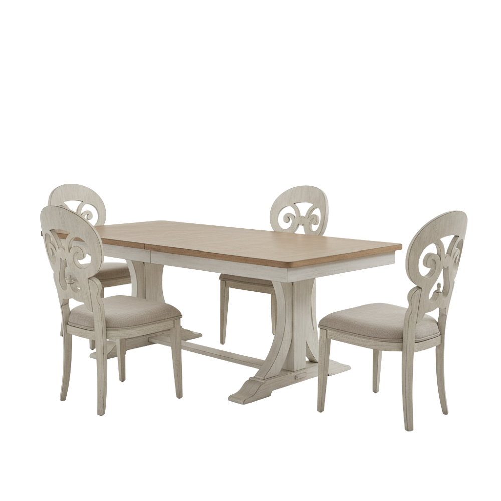 5-Piece Trestle Table Set