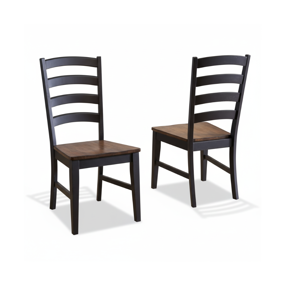 Umber Barberry Ladder Back Side Chair