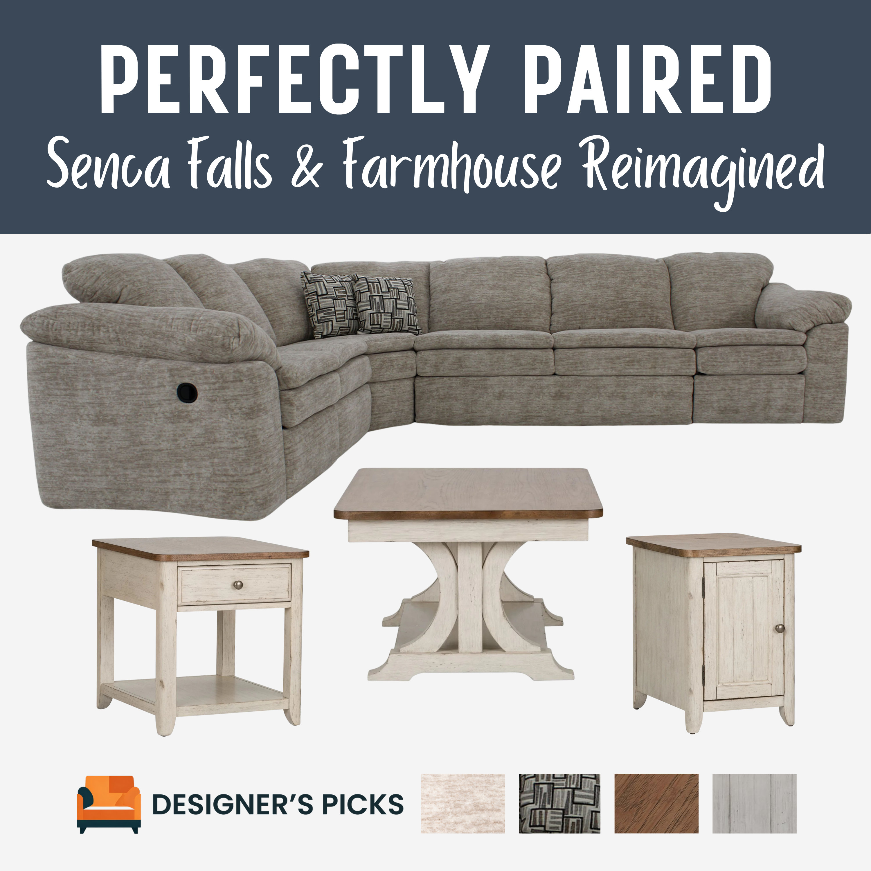 Liberty Furniture Farmhouse Reimagined 3-Piece Occasional Group