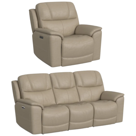 2-Piece Power Reclining Living Room Set