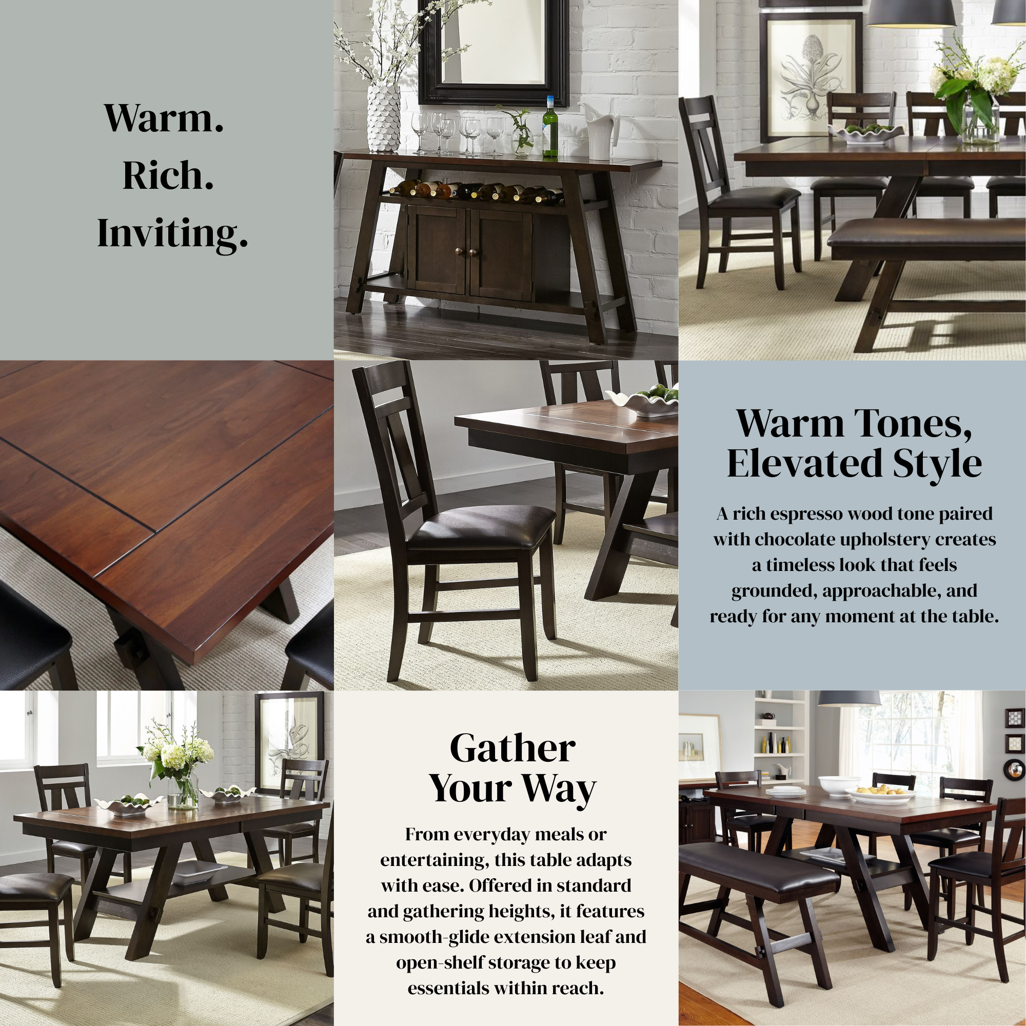 7-Piece Gathering Table Set