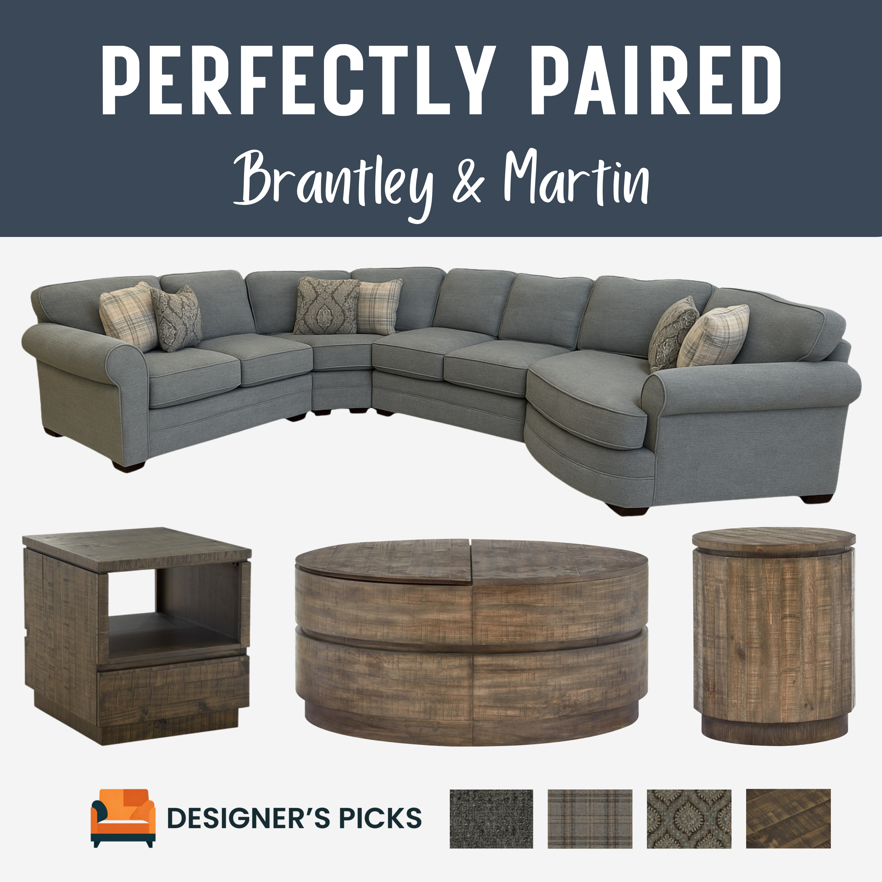 4-Piece Sectional Sofa