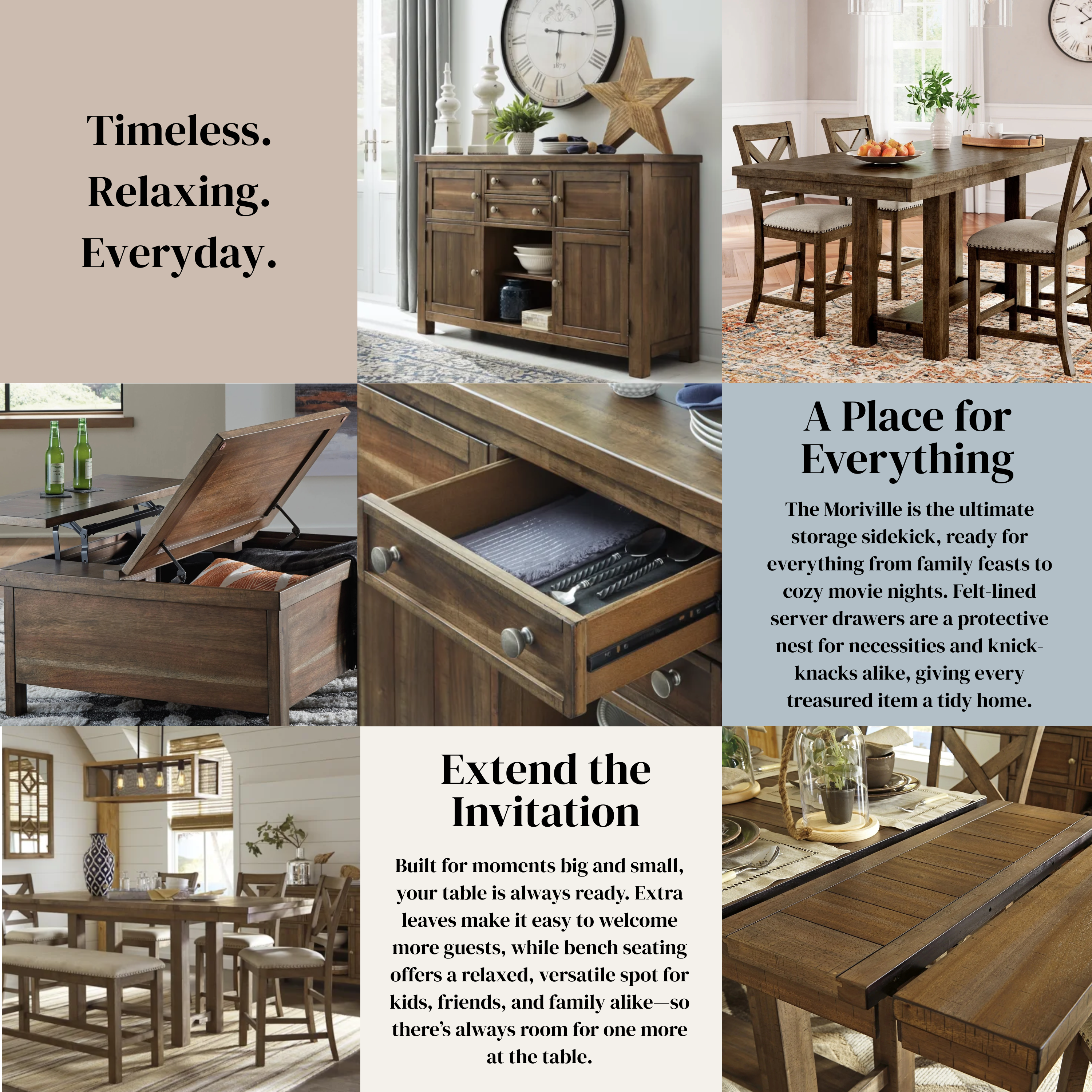 Signature Design by Ashley Moriville Double Uph Bench (1/Cn)