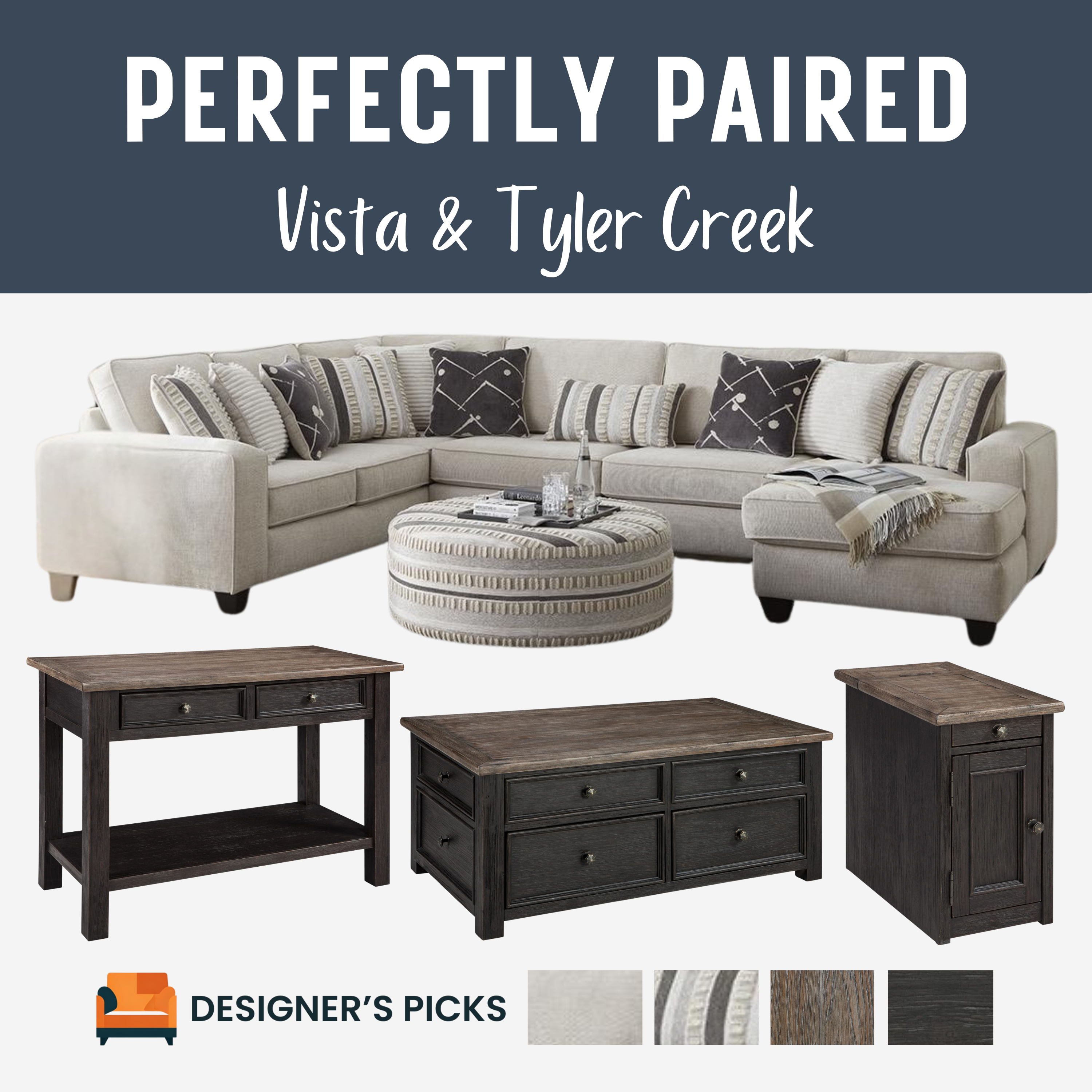 Vista Cocktail Ottoman