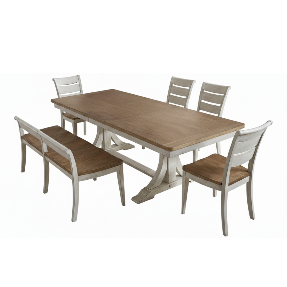 6-Piece Trestle Table Set