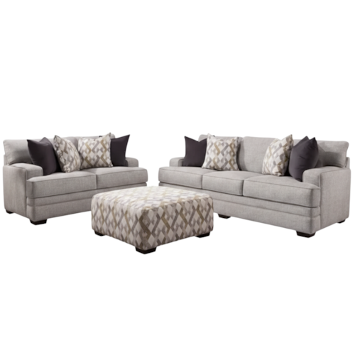 Transitional 3-Piece Living Room Set
