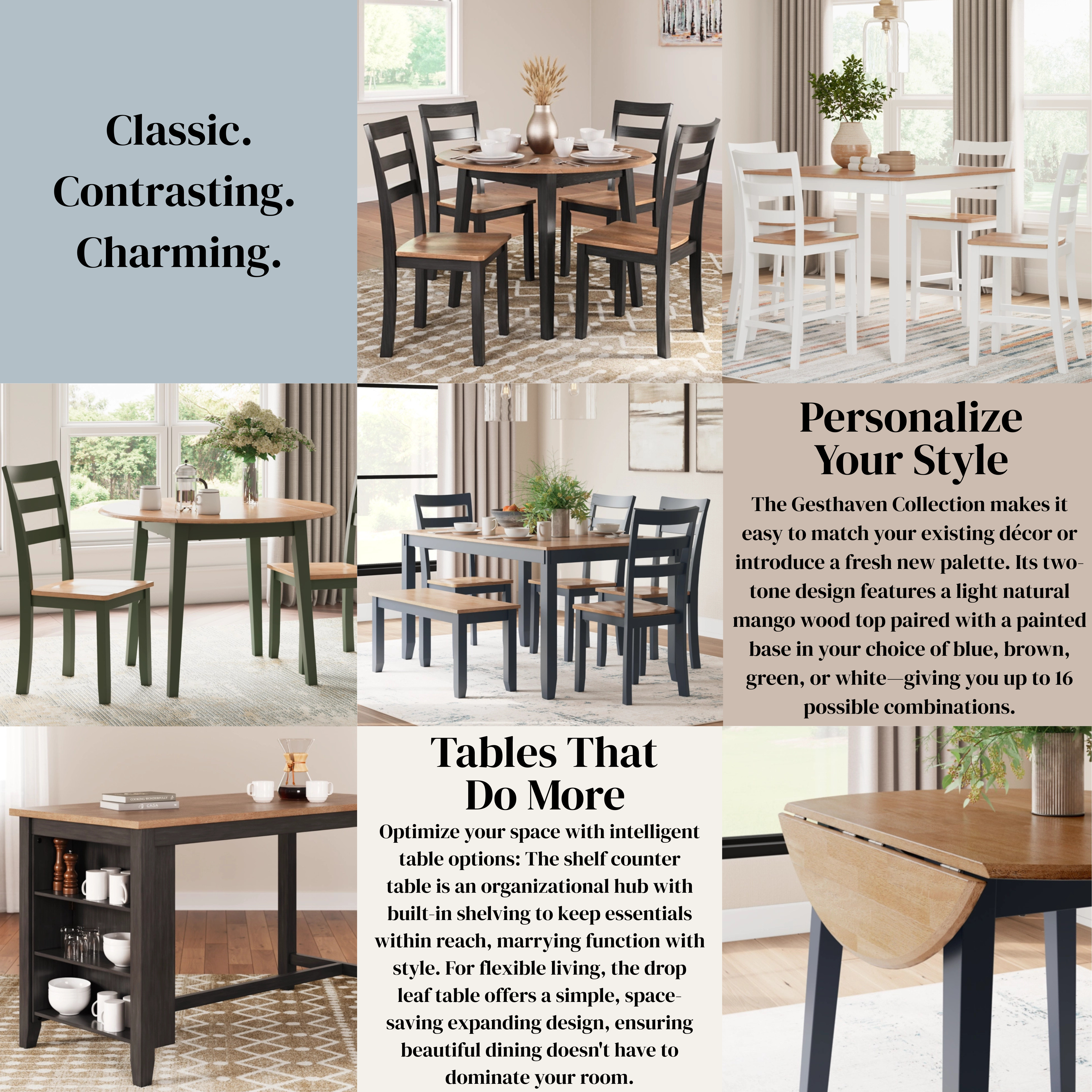 Signature Design by Ashley Gesthaven Dining Room Table Set (Set Of 6)