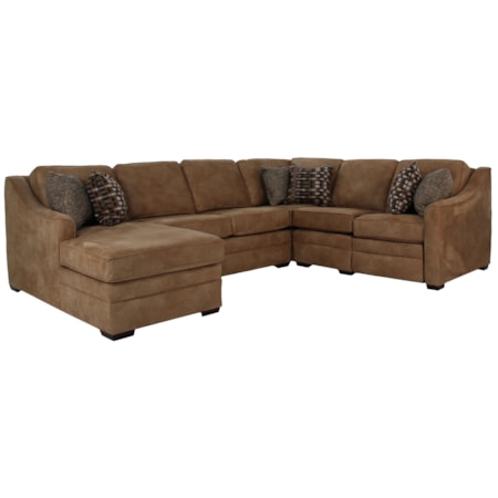 4T00 4-Piece Sectional with Power Reclining
