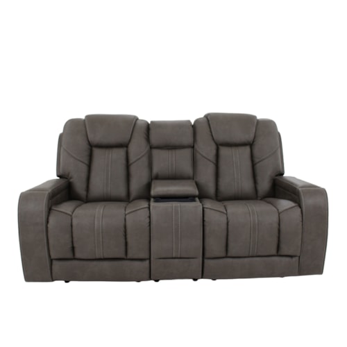Casual Triple Power Zero Gravity Home Theater Loveseat with Heat and Massage