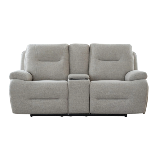 Casual Power Reclining Loveseat w/Console
