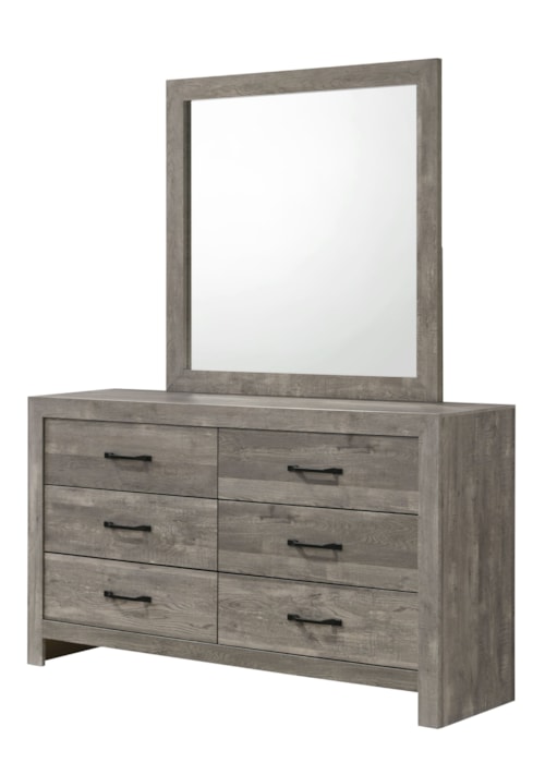 Contemporary 6-Drawer Dresser