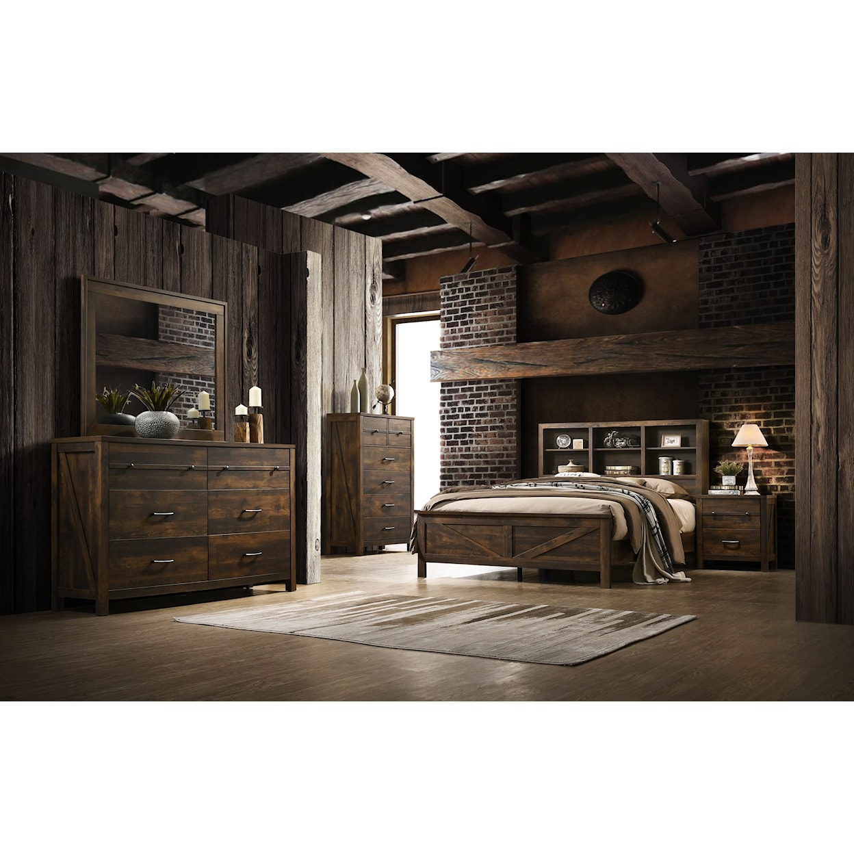 Lifestyle Rustic Oak RUSTIC OAK TWIN BED |