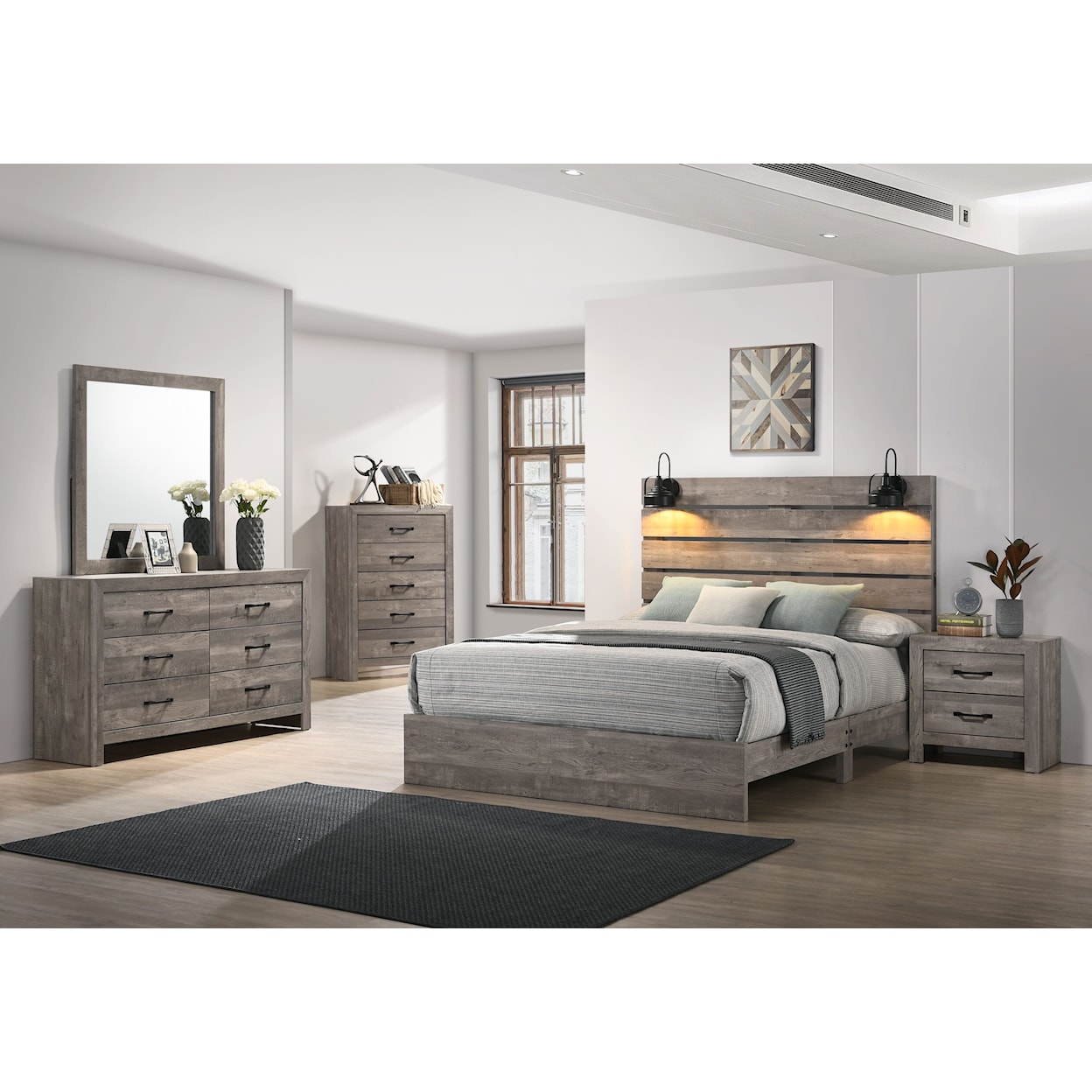 Alex's Furniture 8359A Queen Bed