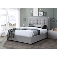 Contemporary Upholstered Bed - King