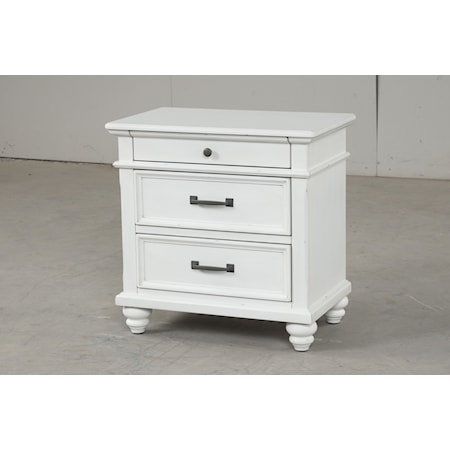 Nightstand W/ Full Extension Drawer Glides