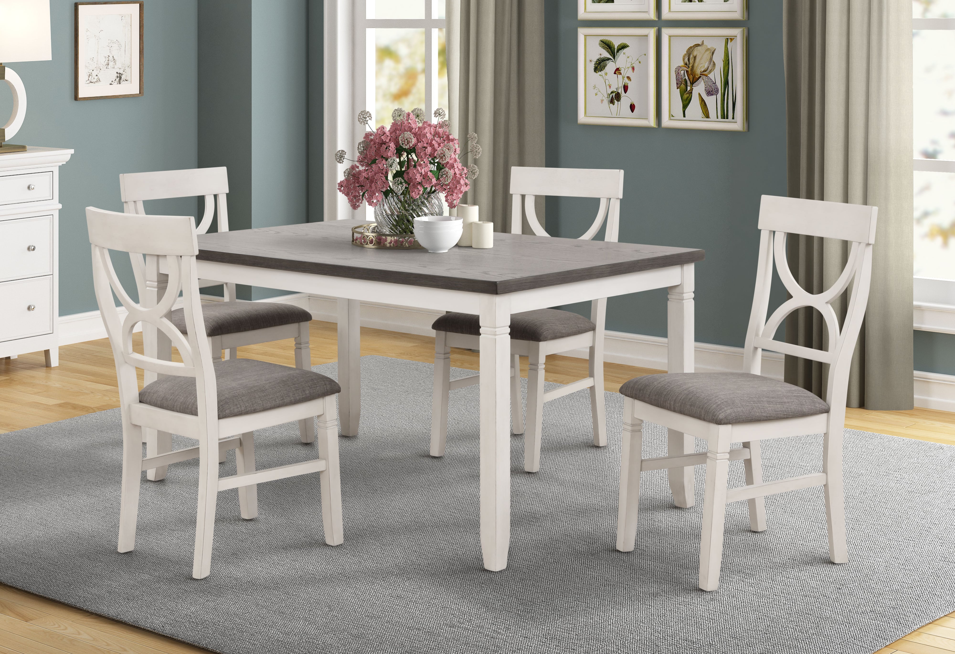 Lifestyle 8615D 400386151 Dining Table & 4 Side Chairs Sam Levitz