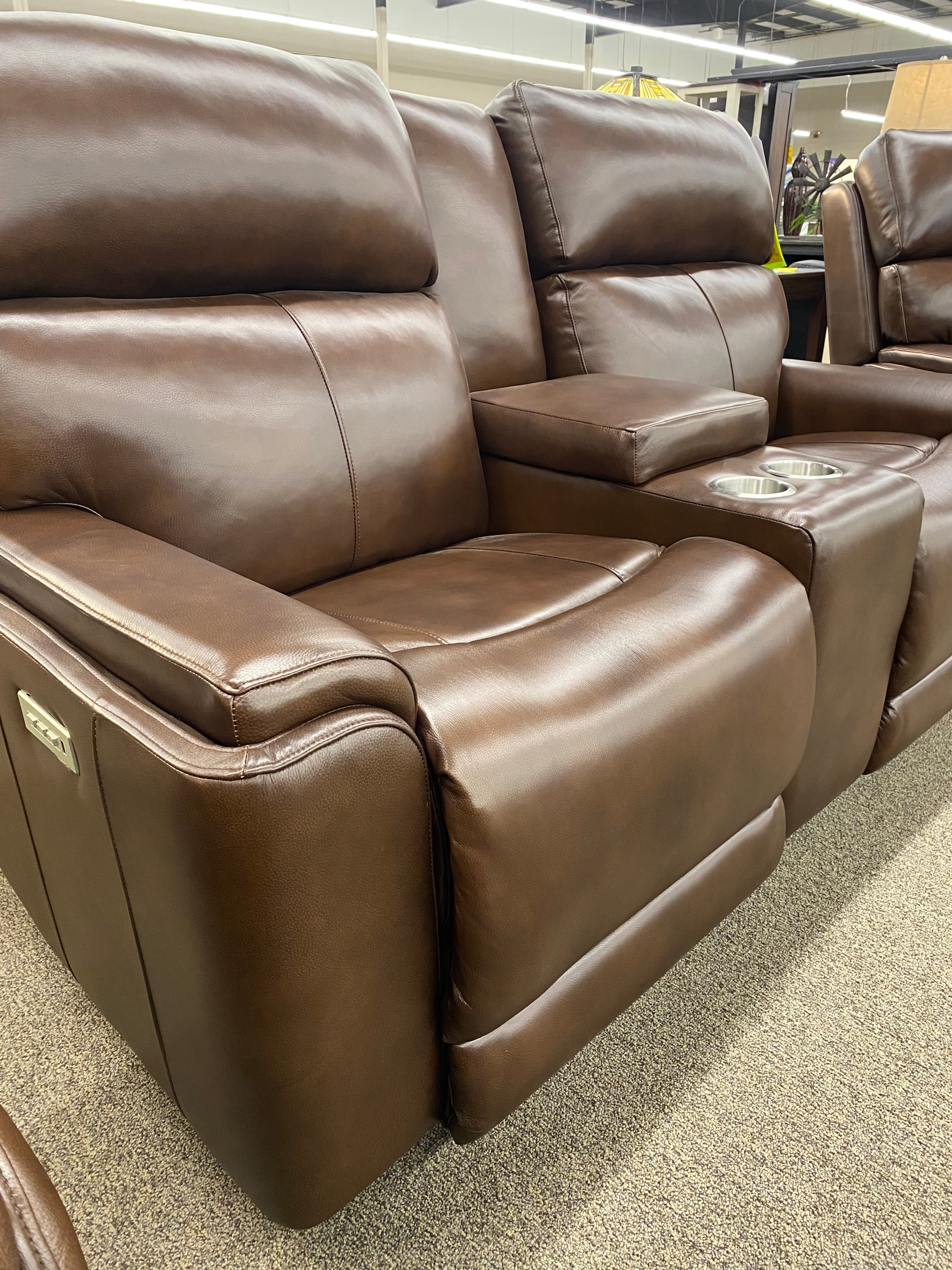 Phelps leather power reclining sofa sale