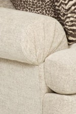 Rolled Pleated Arms