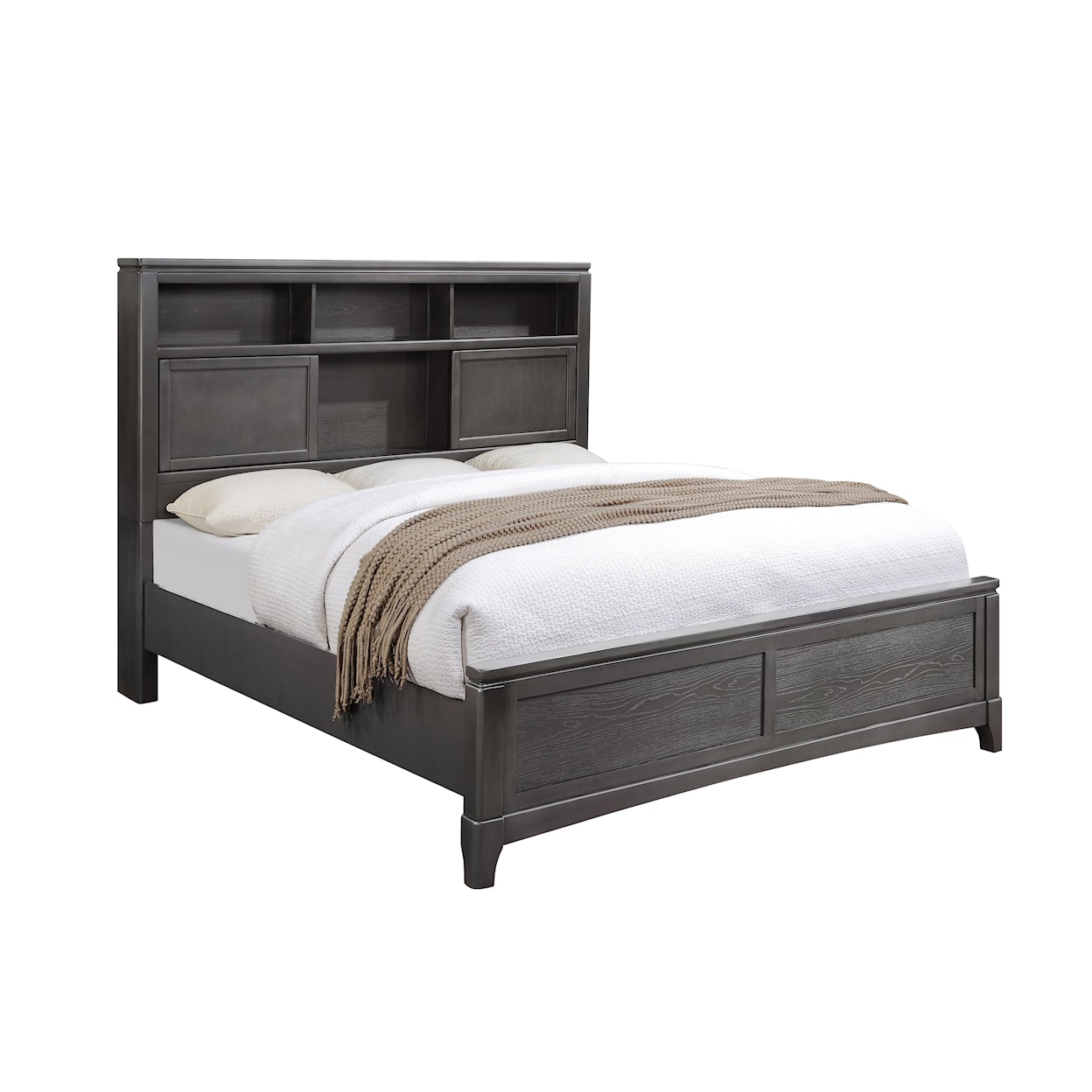 Austin Group Kadence Gray Queen Bookcase Bed