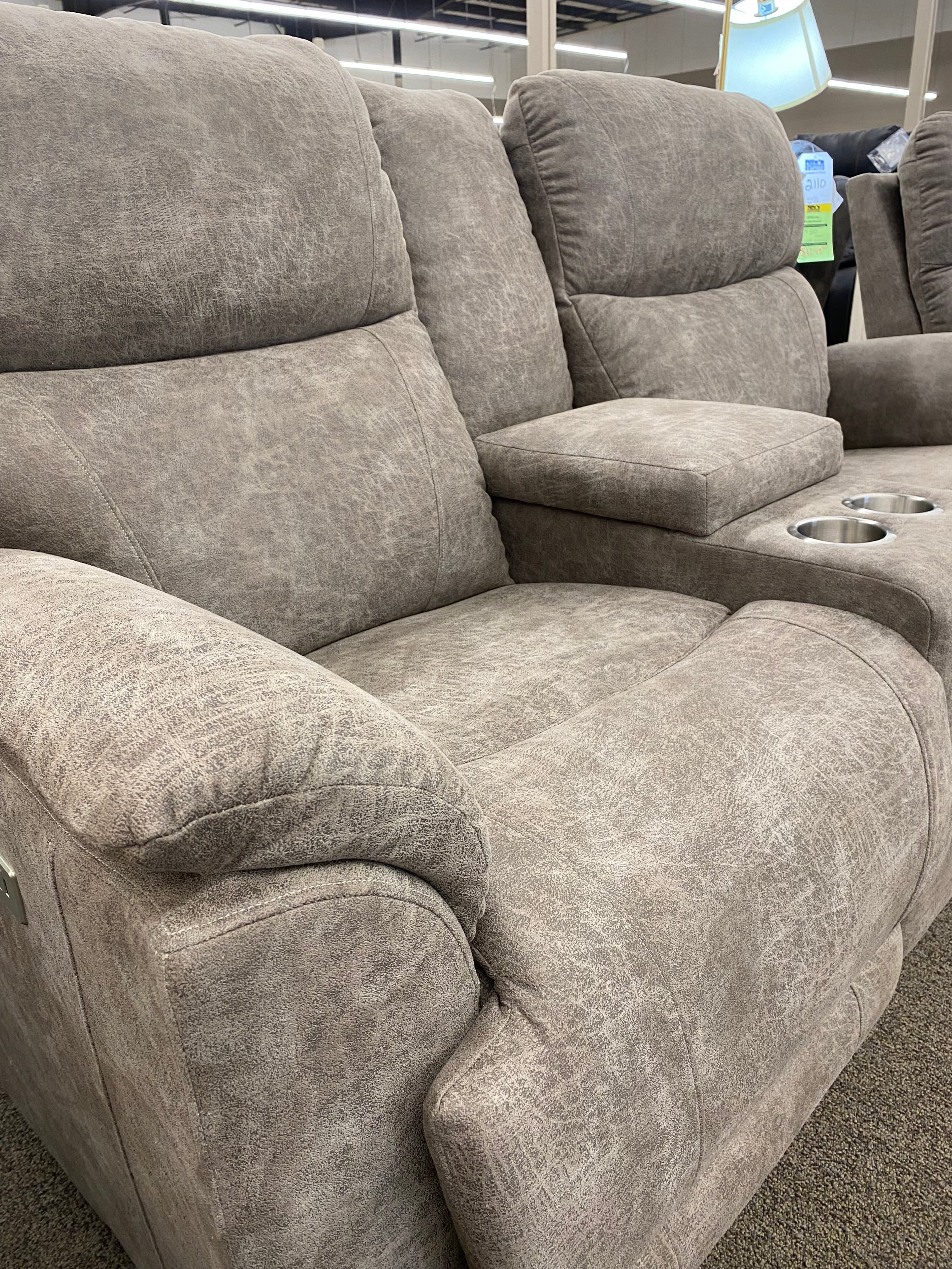 Stanton 843 84385BDC Power Reclining Console Loveseat Rife's Home