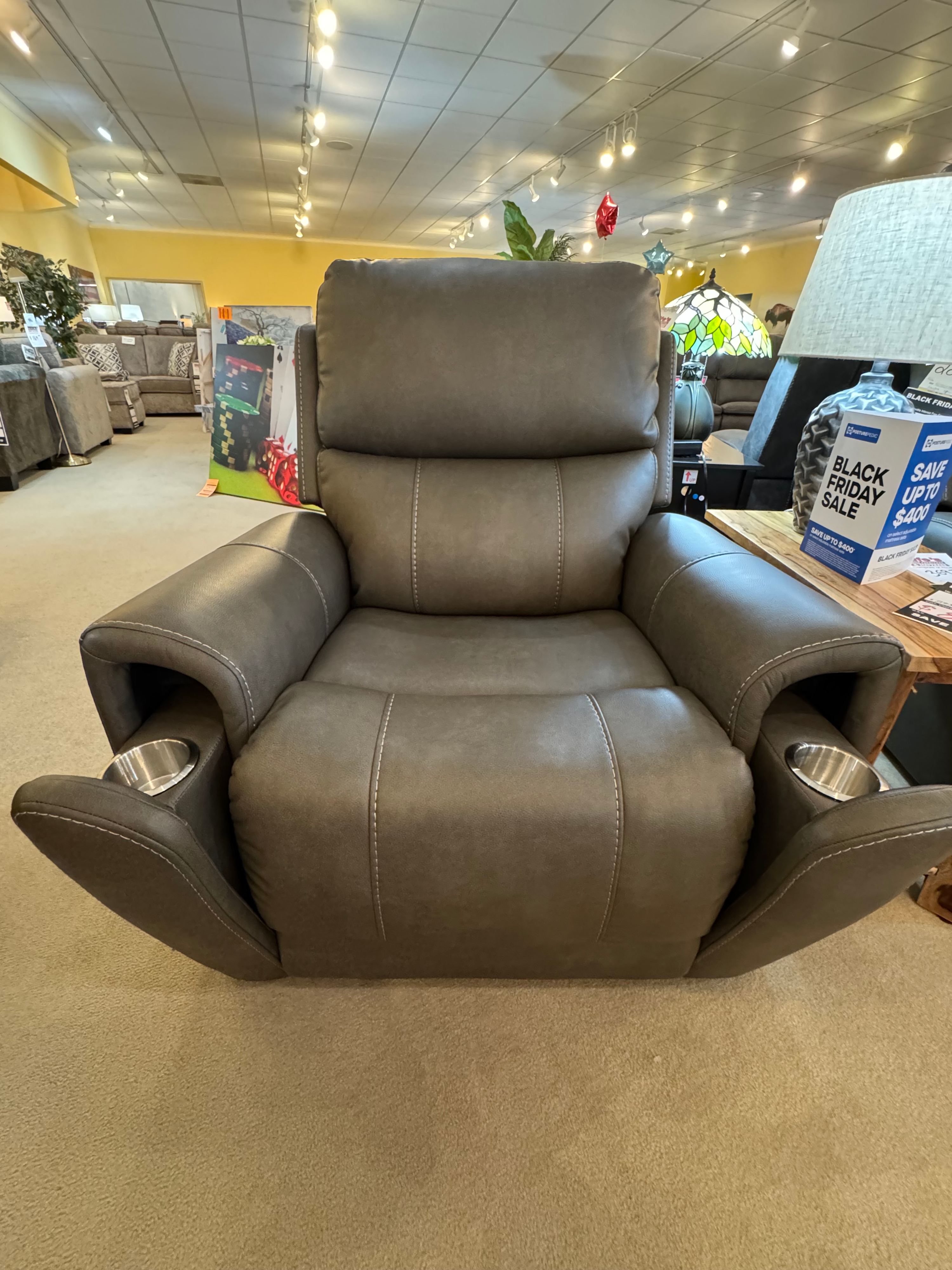 Moto Motion Newport - Capriccio Smoke H673-Z4-F385 Power Recliner