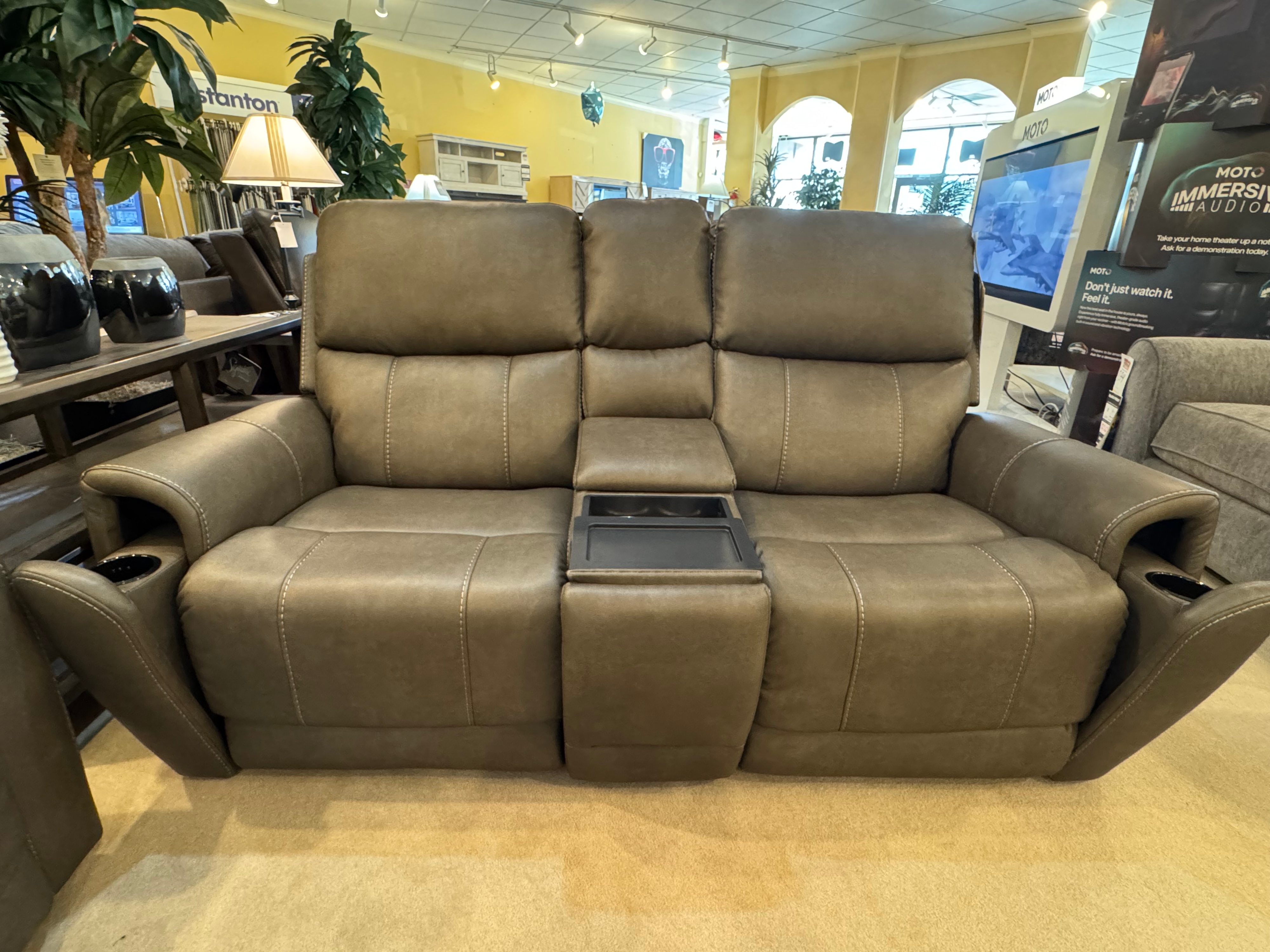Moto Motion Newport - Capriccio Smoke H673-Z2-F385 Power Reclining
