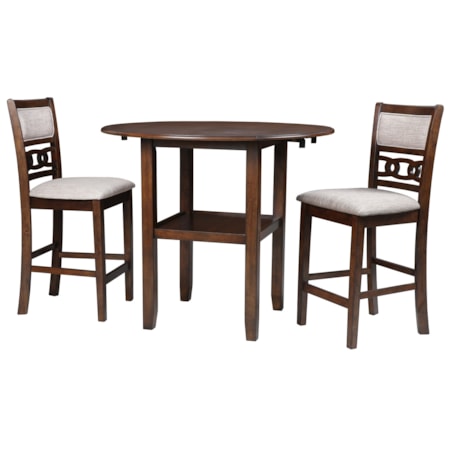3-Piece Counter Table and Chair Set