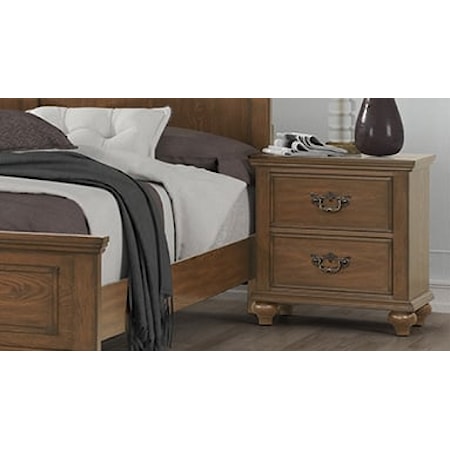 Danville Nightstand- Warm Oak