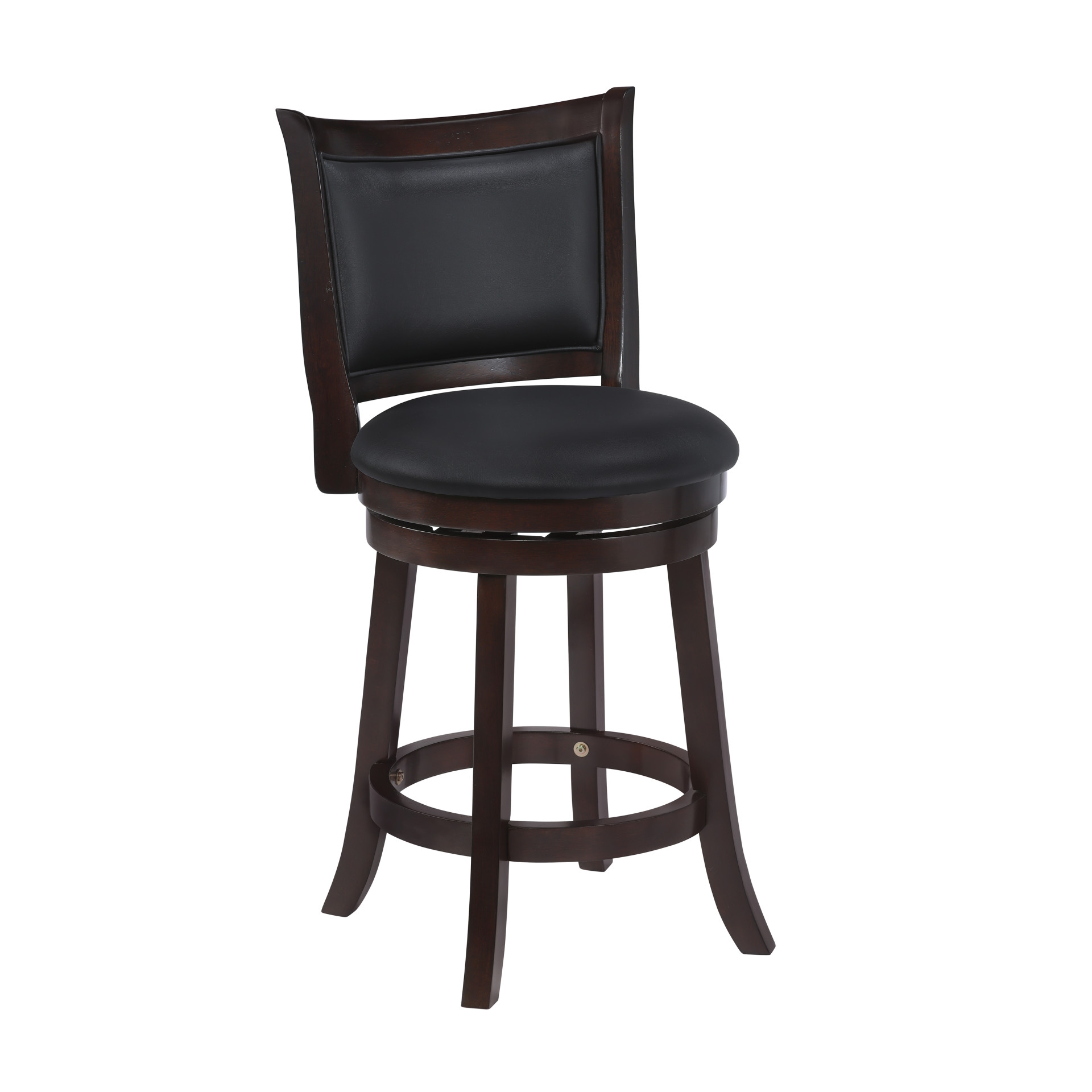 BRISK BROWN AND BLACK 24" SWIVEL | STOOL