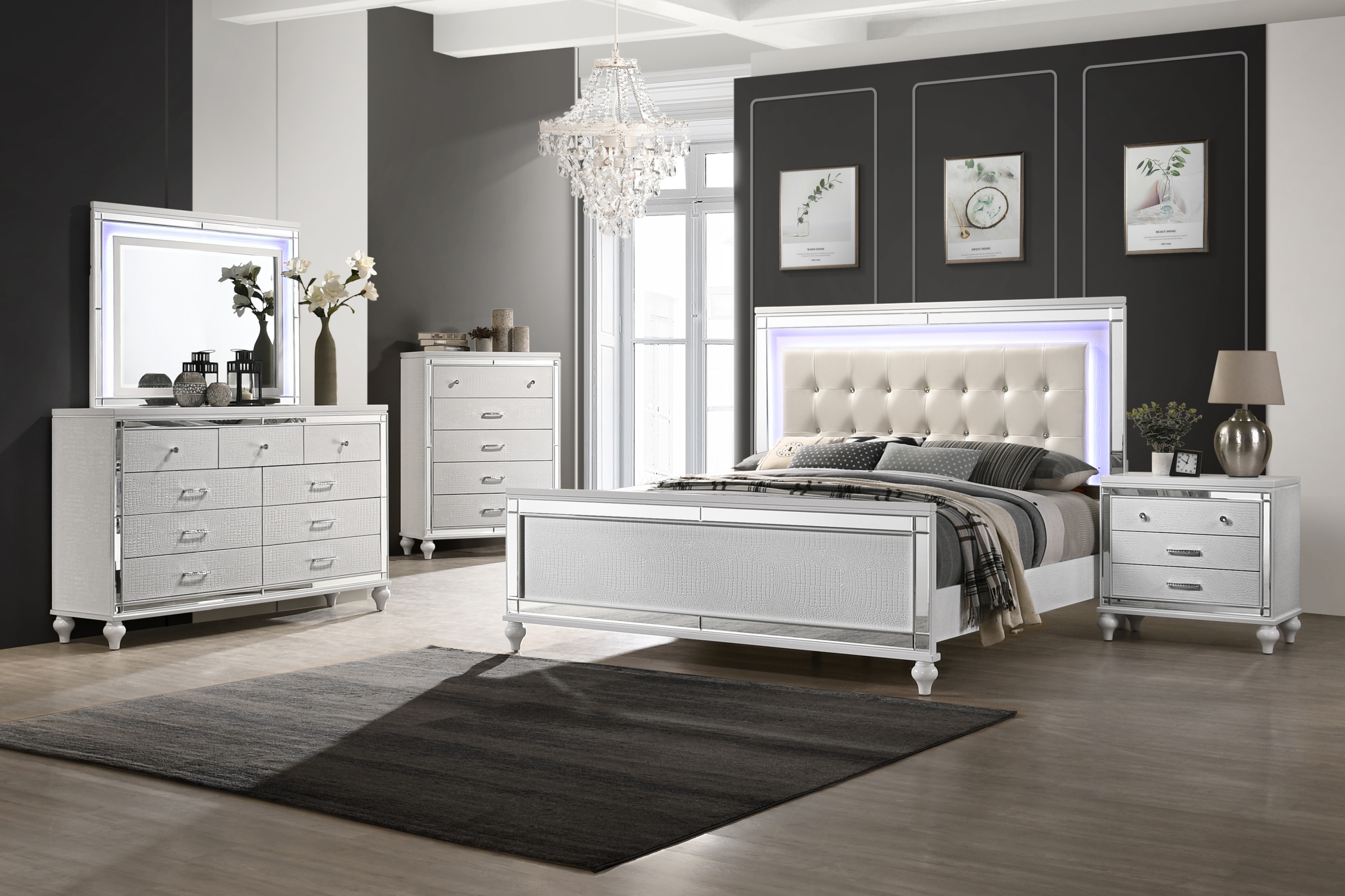 MILAN WHITE VANITY TABLE |