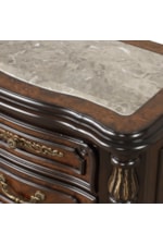 New Classic Bella Notte Traditional 3-Drawer Nightstand with Felt-Lining