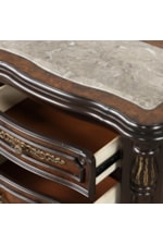New Classic Bella Notte Traditional 3-Drawer Nightstand with Felt-Lining