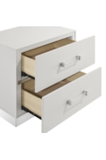 New Classic Europa Glam 2-Drawer Nightstand with English Dovetail Construction