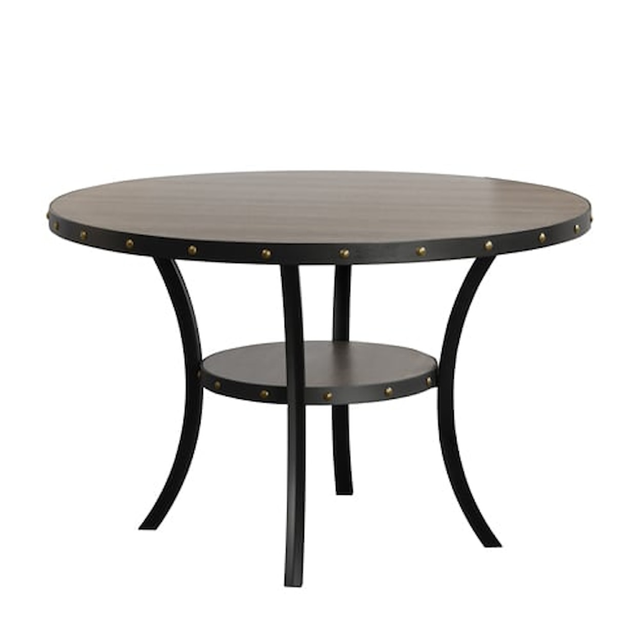 New Classic Furniture Crispin Crispin 48" Round Dining Table-Gray