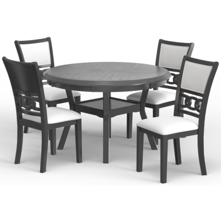 Dining Table and Chair Set with 4 Chairs