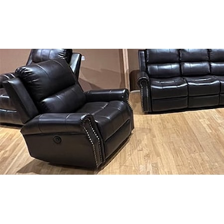 Glider Recliner with Power Footrest