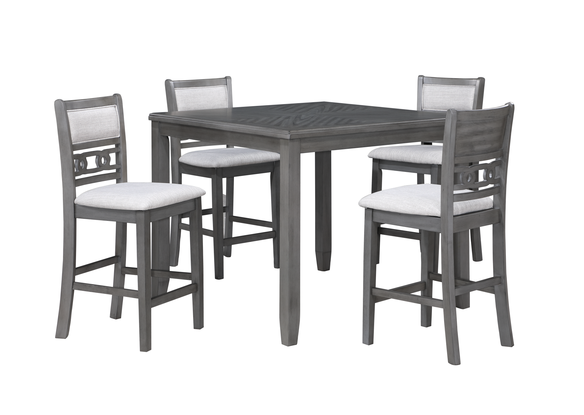 Counter Table with 4 Chairs Set