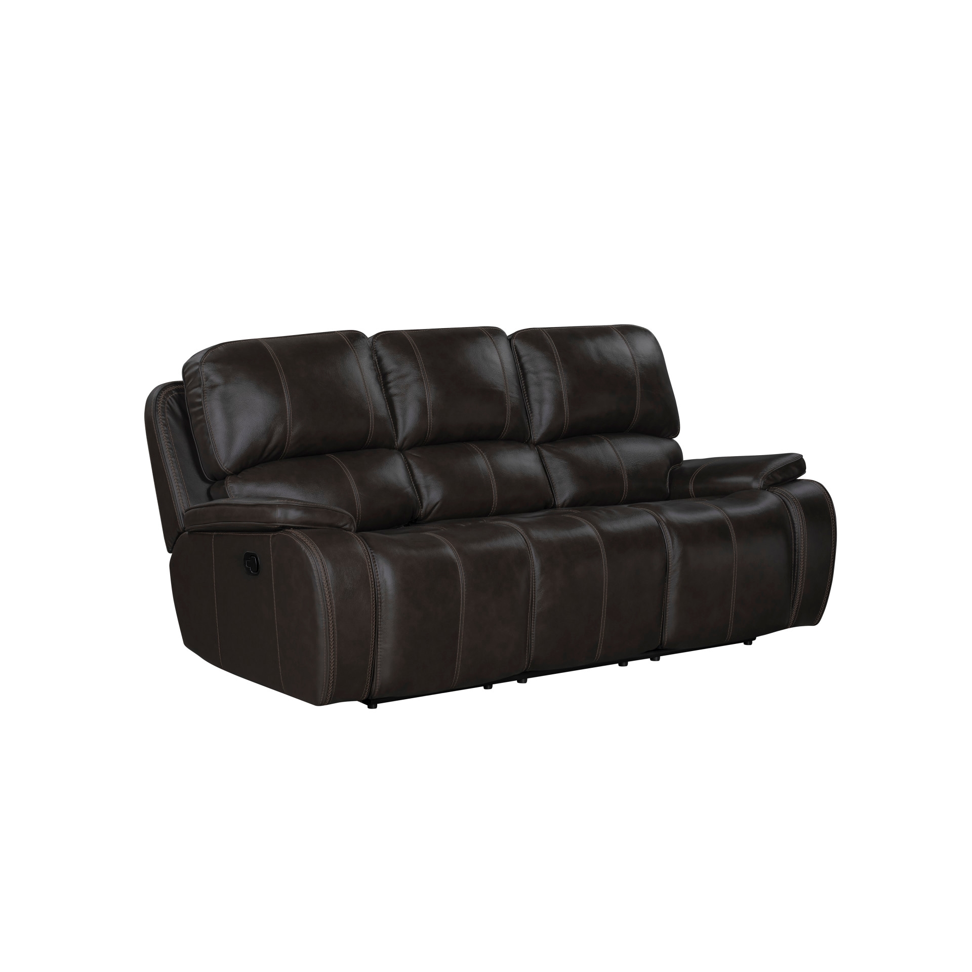 Brookings  Sofa W/Dual Recliner-Charcoal