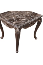 New Classic Constantine Traditional Constantine End Table with Marble Top