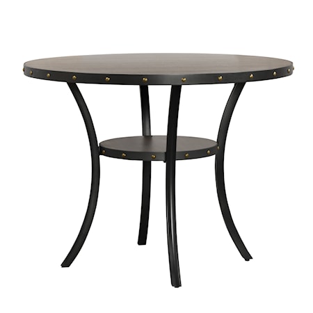 Crispin 48&quot; Round Counter Table-Gray