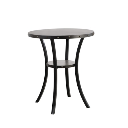 Crispin 36&quot; Round Bar Table-Gray