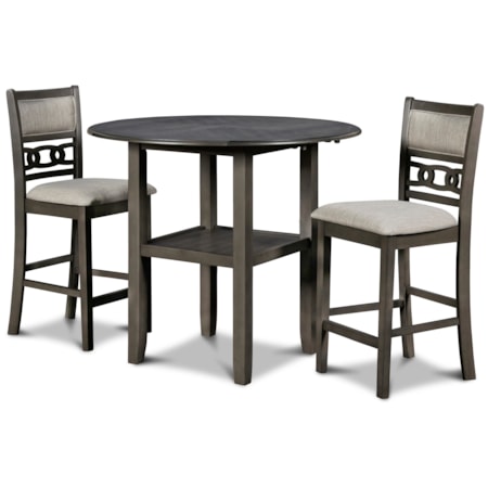 3-Piece Counter Table and Chair Set