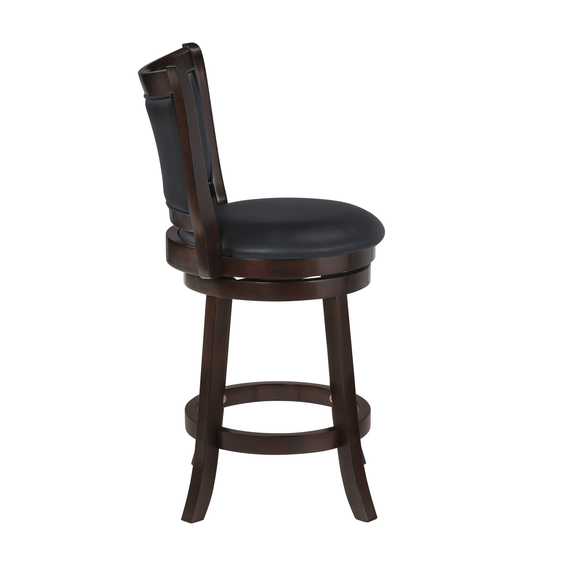 BRISK BROWN AND BLACK 24" SWIVEL | STOOL